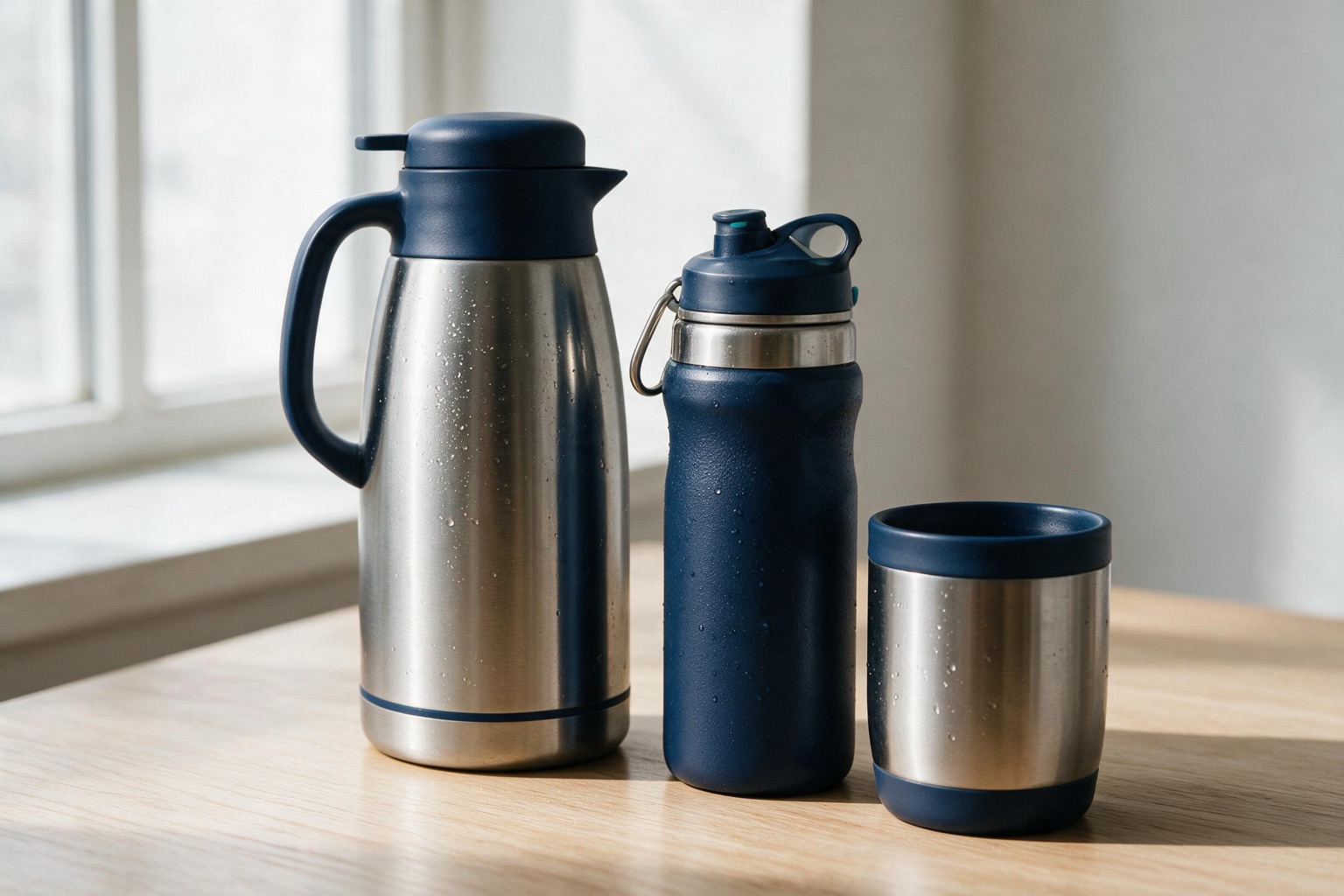 Garrafas e canecas térmicas personalizadas com marca corporativa